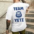 野獣のイエティ 忌まわしい雪だるまのユーモア 私はイエティが大好き Team Yeti メンズTシャツ バックプリント 彼への贈り物
