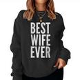 Best Wife Ever Wedding レディーススウェットシャツ