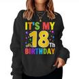 It's My 18歳の誕生日プレゼント。18歳のティーンの男の子と女の子に。 レディーススウェットシャツ
