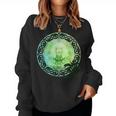 Mandala Namaste スピリチュアルブッダ ファッション服セット グリーン レディーススウェットシャツ