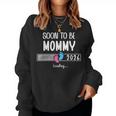 Soon To Be Mom 2026 Loading Promoted To Mommy First Time Mom レディーススウェットシャツ