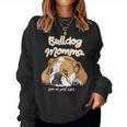 かわいいイングリッシュブルドッグ Momma Bullie Love At Firstight レディーススウェットシャツ