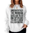 Somewhere Over The Rainbow-メンズ レディース キッズ バタフライ レディーススウェットシャツ
