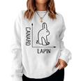 Wittgenstein Rabbit Duck Philosopher レディーススウェットシャツ