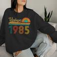 41歳の誕生日プレゼント 41歳 男性 女性 レトロ ヴィンテージ 1985 レディーススウェットシャツ 彼女への贈り物