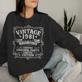 45歳 誕生日 男性女性intage 1981年1981年生まれ レトロデザインブランド レディーススウェットシャツ 彼女への贈り物