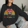 Best Cat Mom Ever Best Cat Mom Ever レディーススウェットシャツ 彼女への贈り物