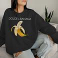 Dolce And BananaCute Graphic Banana レディーススウェットシャツ 彼女への贈り物