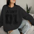 Enjoy World No1 Aunt 01 スポーツスタイル Best Cool Aunt Ever レディーススウェットシャツ 彼女への贈り物