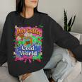 Hot Coffee Cold World レトロ コケット リボン グラフィック 長袖tシャツ レディーススウェットシャツ 彼女への贈り物