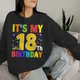It's My 18歳の誕生日プレゼント。18歳のティーンの男の子と女の子に。 レディーススウェットシャツ 彼女への贈り物