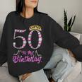 It's My 50Th Birthday Queen Tiarahoes 50歳 Old Bday ギフト レディーススウェットシャツ 彼女への贈り物