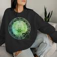 Mandala Namaste スピリチュアルブッダ ファッション服セット グリーン レディーススウェットシャツ 彼女への贈り物
