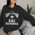 キケ・ヘルナンデス This Girl Loves Gameday レディーススウェットシャツ 彼女への贈り物