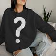 クエスチョンマーク シャツ カップル 男性 女性 キッズ Guess Who コスチューム レディーススウェットシャツ 彼女への贈り物