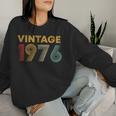 ヴィンテージ 1976 50歳の誕生日プレゼント 男性 女性 50歳 レディーススウェットシャツ 彼女への贈り物