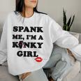Pank Me I'm A Kinky Girl レディーススウェットシャツ 彼女への贈り物