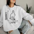 Wittgenstein Rabbit Duck Philosopher レディーススウェットシャツ 彼女への贈り物