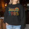 41歳の誕生日プレゼント 41歳 男性 女性 レトロ ヴィンテージ 1985 レディーススウェットシャツ 面白い贈り物