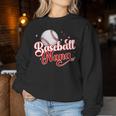 Baseball Nana Of A Baseball Player Nana Women Sweatshirt Funny Gifts