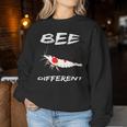 Bee Different Redbee アクアリストへのプレゼント シュリンプ レディーススウェットシャツ 面白い贈り物