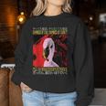Damned If I Do Damned If I Don't I Don't Flamingo Japanese レディーススウェットシャツ 面白い贈り物