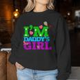 I'm Daddy's Girl I Love You Dad Daddy Daughter レディーススウェットシャツ 面白い贈り物