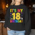 It's My 18歳の誕生日プレゼント。18歳のティーンの男の子と女の子に。 レディーススウェットシャツ 面白い贈り物