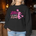 Little And Loud チアリーダー コスチューム チアリーディング 女の子 レディーススウェットシャツ 面白い贈り物