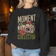 Moment Collector カメラマン カメラ メンズ レディース 写真 レディーススウェットシャツ 面白い贈り物