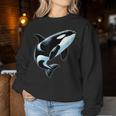 Orca シャツ オーシャン シャチ 恋人 男性 男の子 女の子 キッズ シャチ レディーススウェットシャツ 面白い贈り物