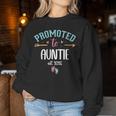 Promoted To Auntie 2026 First Time Aunt Est 2026 Aunty To Be レディーススウェットシャツ 面白い贈り物