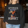 Wiener Mommyウィンナー・マミー ダックスフンド・ママ ダックスフンド・ママ 母の日 ダックスフンド レディーススウェットシャツ 面白い贈り物