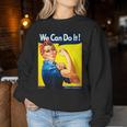 「We Can Do It」ポスター ロージー The Riveter Girl Power」 レディーススウェットシャツ 面白い贈り物