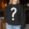 クエスチョンマーク シャツ カップル 男性 女性 キッズ Guess Who コスチューム レディーススウェットシャツ 面白い贈り物