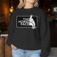 ザ・ホース・フェイス The Horse Face 午年 馬【十二支 干支】2026年 ブランド パロディ 長袖tシャツ レディーススウェットシャツ 面白い贈り物