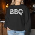 テキサス Bbq Tx バーベキュー マップ ユーズド加工 テキサス 男性 女性 キッズ レディーススウェットシャツ 面白い贈り物