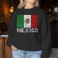 メキシコの国旗 アンティーク調 男性 女性 キッズ レディーススウェットシャツ 面白い贈り物