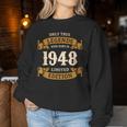 ヴィンテージ 1948 ギフト 男性 女性 長寿祝い 1948年生まれ 還暦祝い ユニークな誕生日プレゼント レディーススウェットシャツ 面白い贈り物