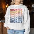 Mooneye Groovy レトロフィッシュ レディーススウェットシャツ 面白い贈り物