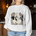Trashed Panda ミーム アライグマ 面白いアート レディーススウェットシャツ 面白い贈り物