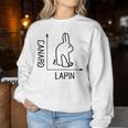 Wittgenstein Rabbit Duck Philosopher レディーススウェットシャツ 面白い贈り物