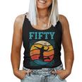 50歳の誕生日 レトロ バドミントン 50歳 男性 女性 レディースタンクトップ