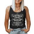 80歳 誕生日 男性女性intage 1946年1946年生まれ レトロデザインブランド レディースタンクトップ