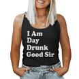 I Am Day Drunk Goodir Drinking Drunk ユーモア レディースタンクトップ