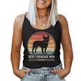 Best Frenchie Mom Ever レトロ フレンチブルドッグ ドッグ ママ 長袖tシャツ レディースタンクトップ