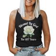 Blessed By God For 107 Yeasオールドローズフラワー 107歳の誕生日 長袖tシャツ レディースタンクトップ
