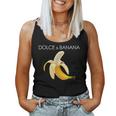 Dolce And BananaCute Graphic Banana レディースタンクトップ