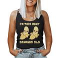 I'm This Many Bananas Old バナナ 2歳の誕生日 2歳 レディースタンクトップ