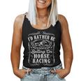 Id Rather Be Betting On Horse Racing 面白い 馬 ダービー ギフト 長袖tシャツ レディースタンクトップ